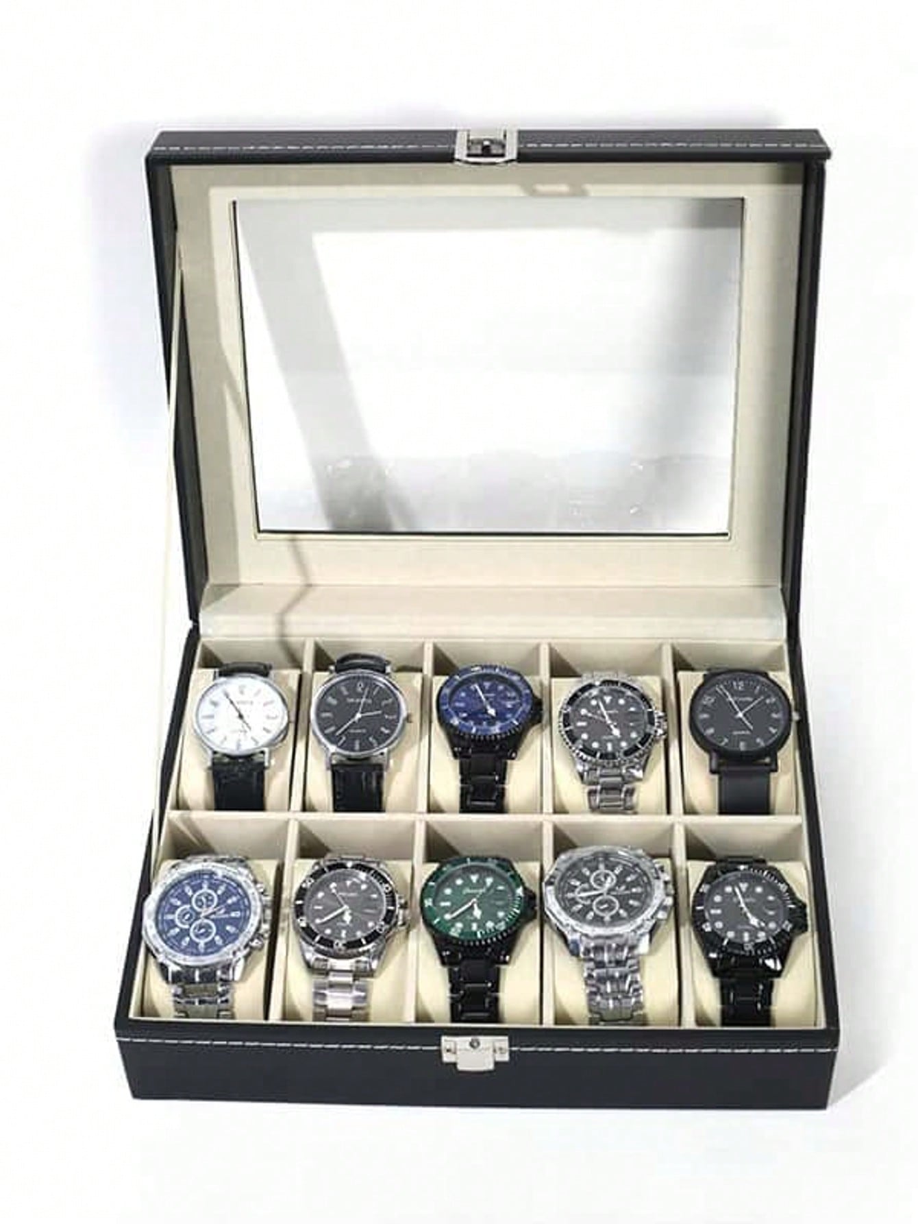 Jewels On Watches - Caixa de Relógio de Couro com