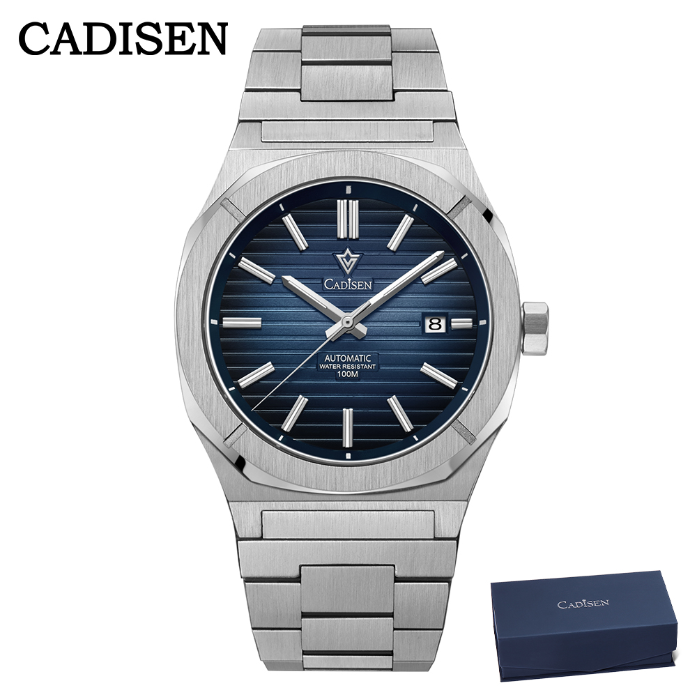 Mens Mechanical Watch - Cadisen 2026 mergulhador relógio safira miyota