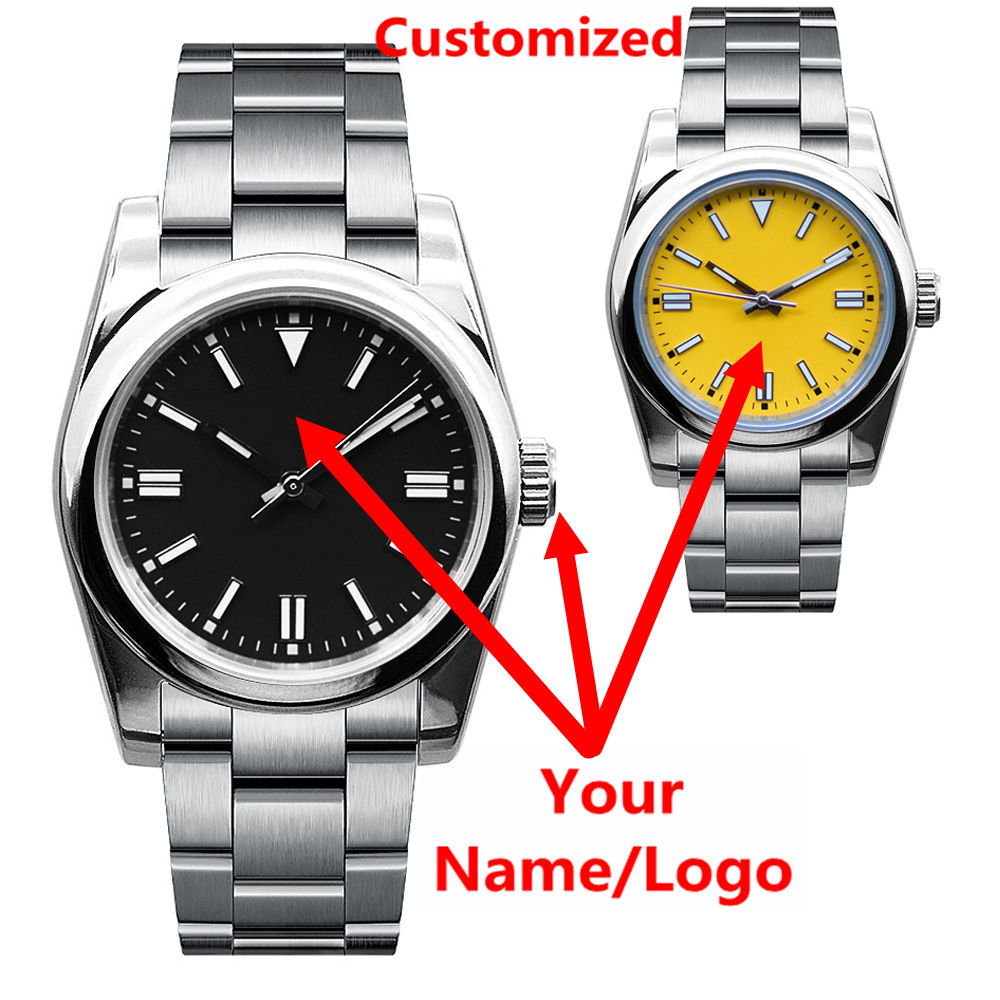 Mens Mechanical Watch - Relógio Masculino Personalizado com Logotipo, Luxuoso,