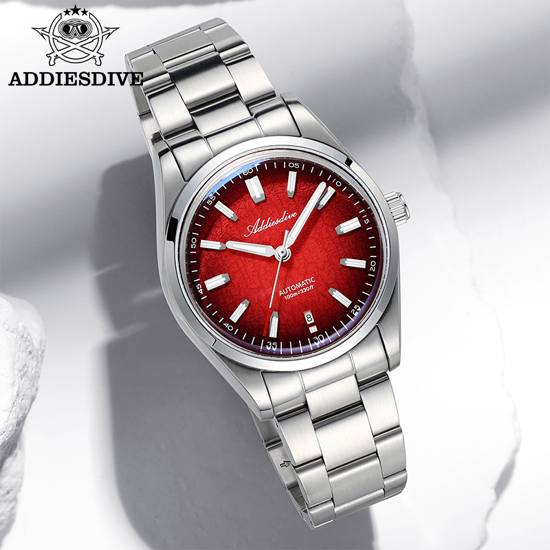 Mens Mechanical Watch - Addiesdive relógio para presente 39mm automático