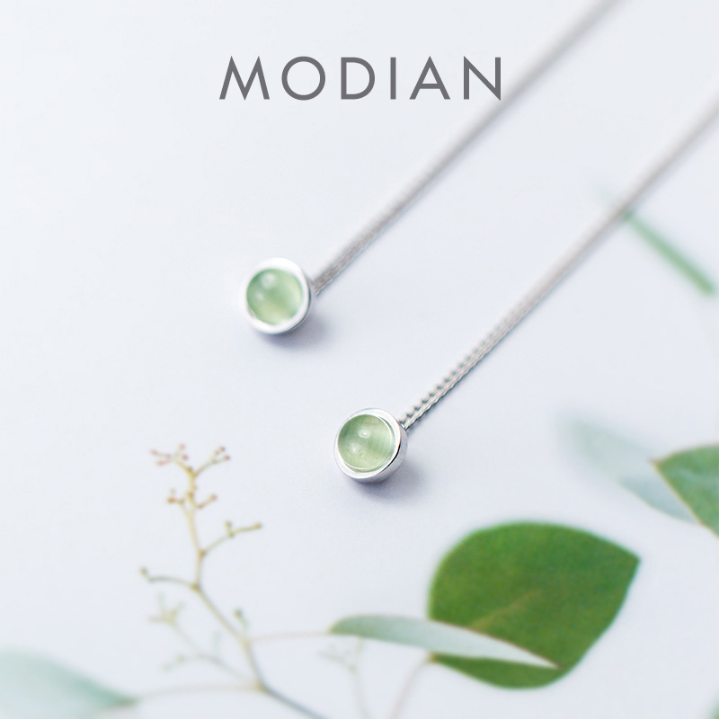 Opal Earrings Dangle - Modian-925 brincos de prata esterlina para
