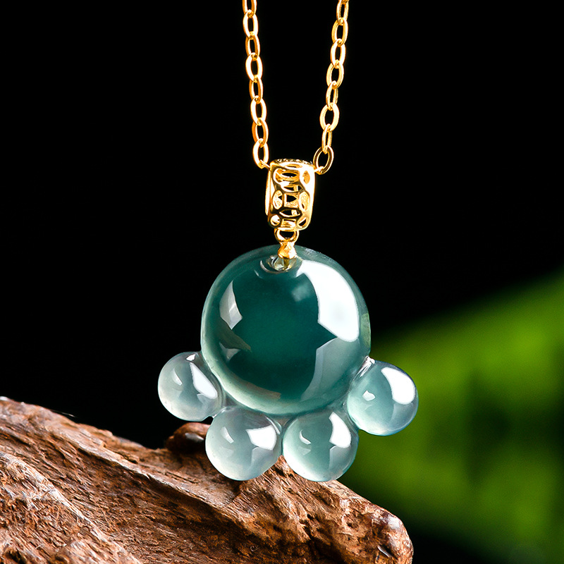 Jewelry & Watches Sp Z Oo Opinie - Colar com Pingente de Jade Natural