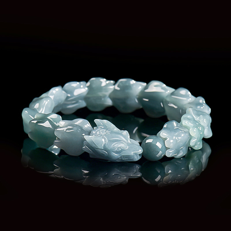 Jewelry & Watches Sp Z Oo Opinie - Pulseira de Jade Birmanês Azul com