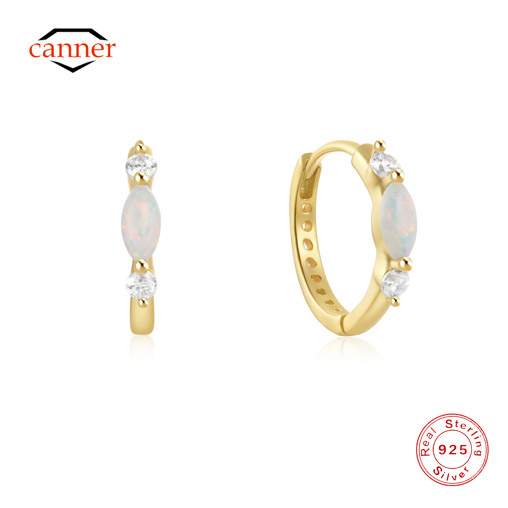 Opal Earrings Dangle - Canner 925 prata esterlina cavalo olho