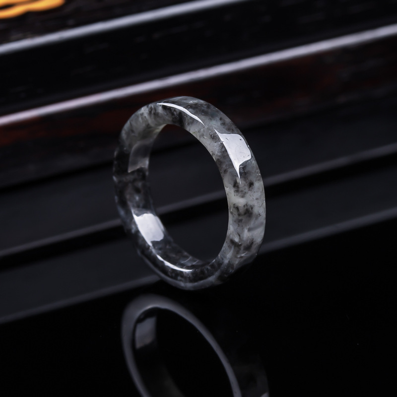 Jewelry & Watches Sp Z Oo Opinie - Anel de jadeíta negra tipo gelo,