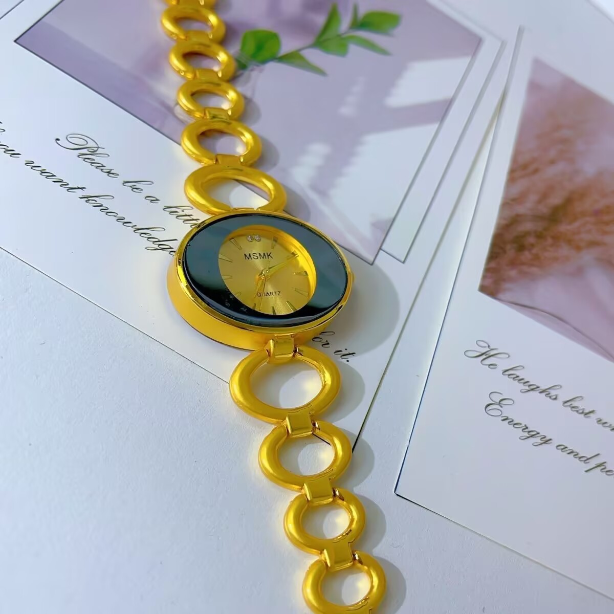 Jewelry Clasp Watches - Novo relógio americano banhado a ouro
