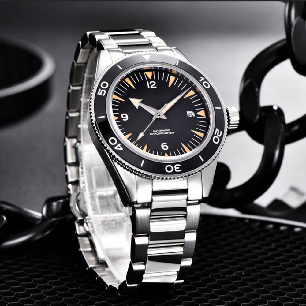 Logotipo personalizado nh35 mo - Mens Mechanical Watch avaliação e preço