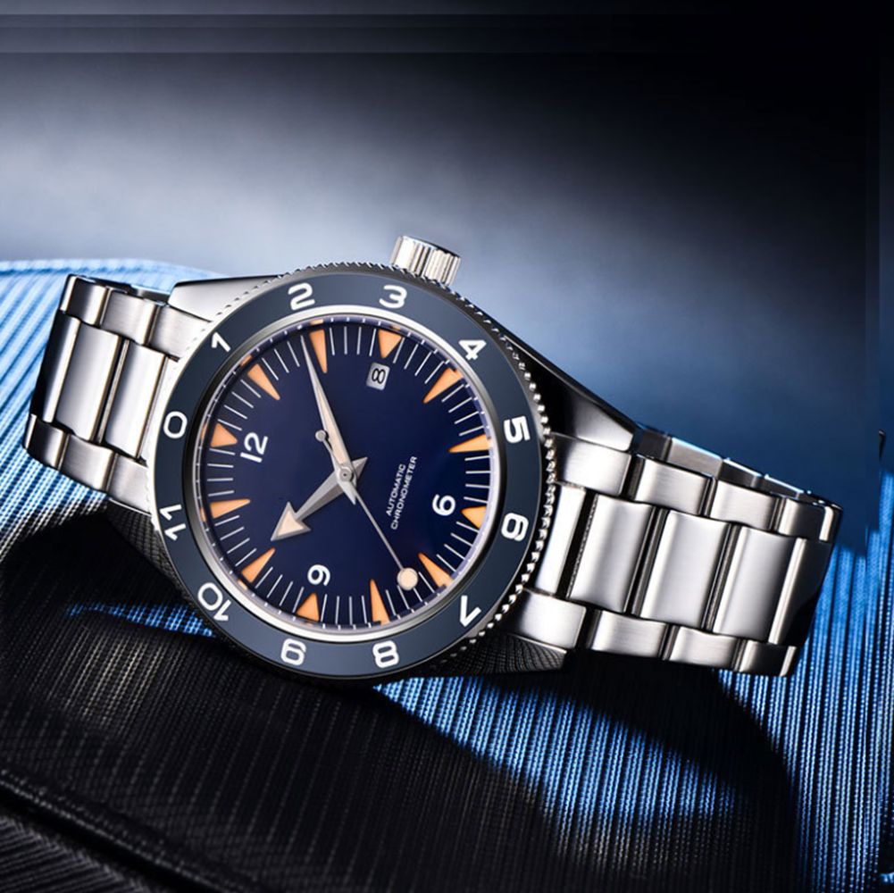 Logotipo personalizado nh35 mo - Mens Mechanical Watch avaliação e preço