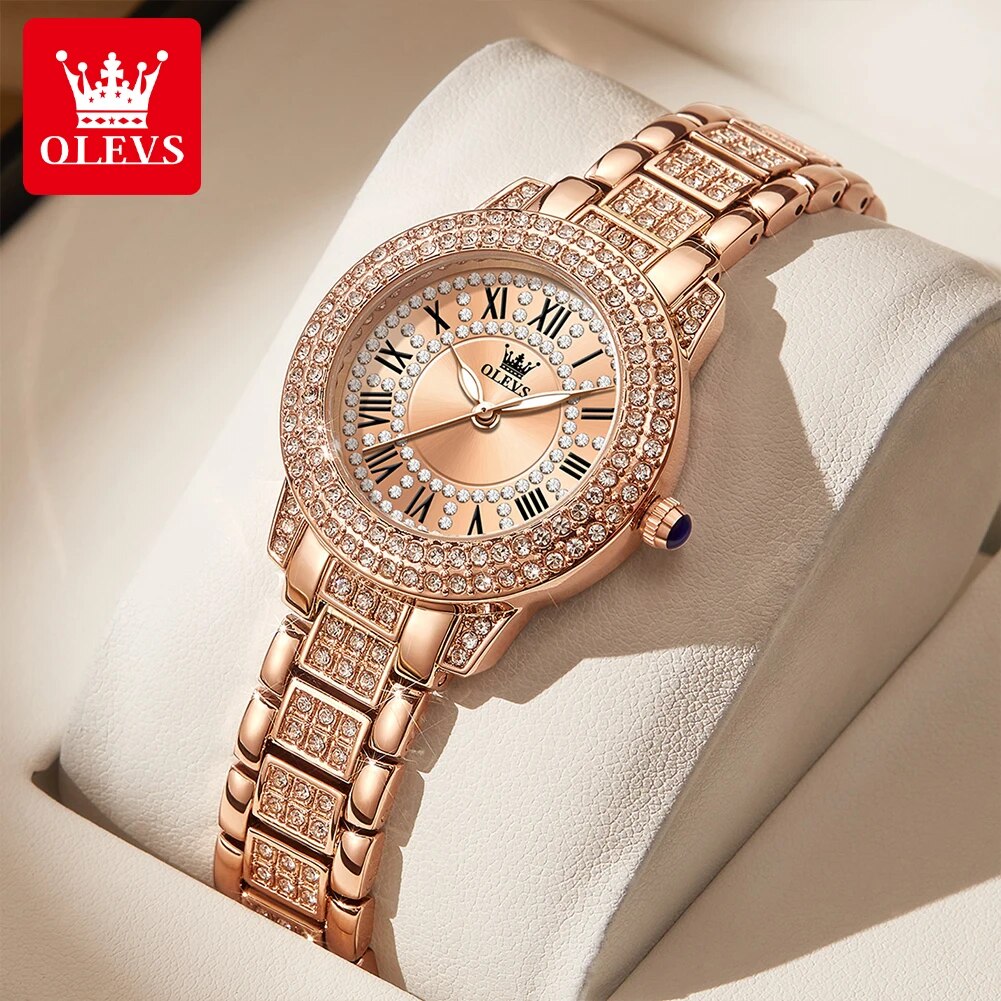 Olevs 9943 luxo todo diamante  - Jewelry Diamond Watches avaliação e preço
