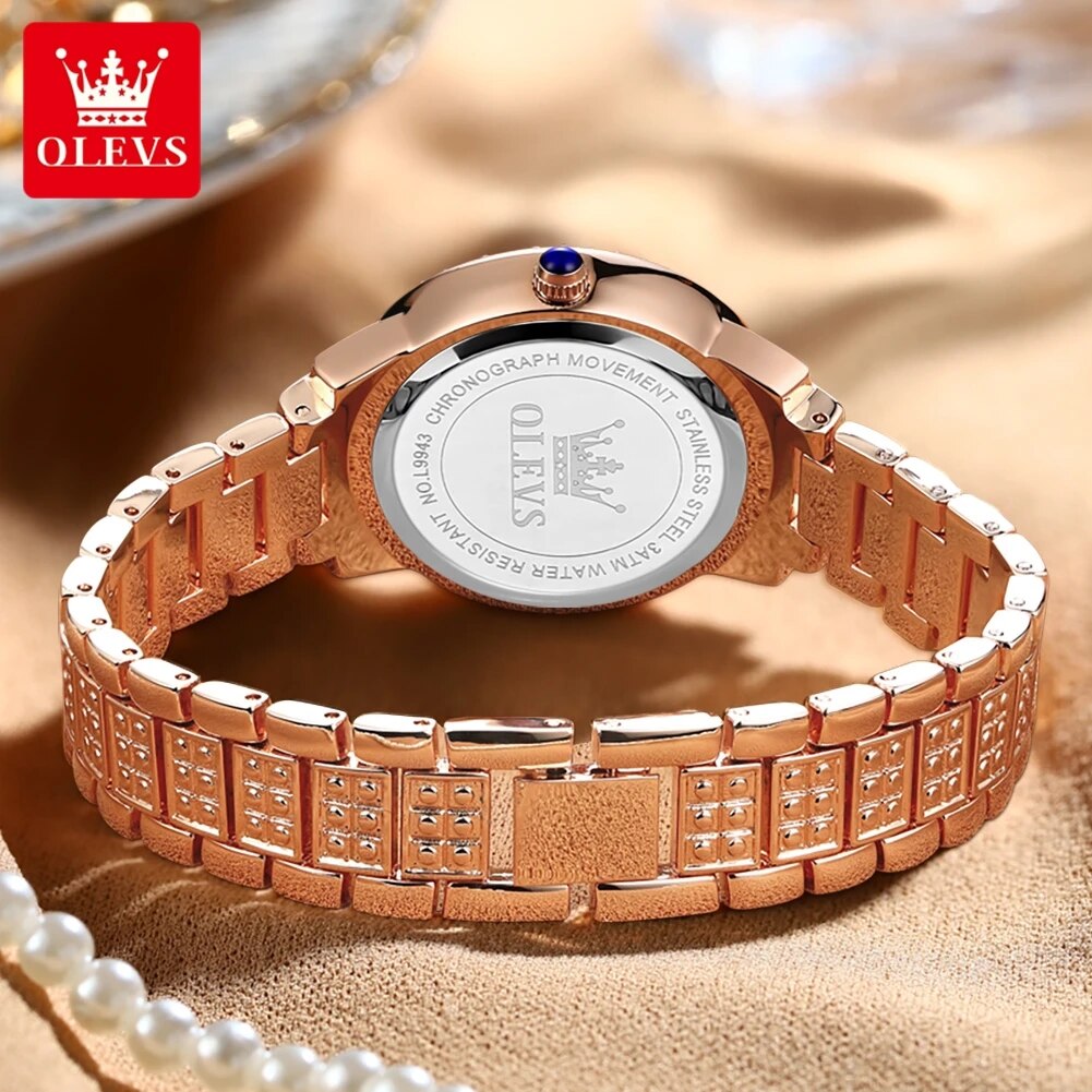 Olevs 9943 luxo todo diamante  - Jewelry Diamond Watches avaliação e preço