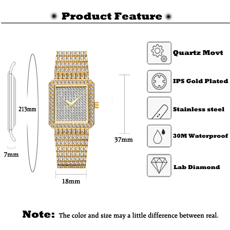 MISSFOX-Relógio feminino de di - Jewelry Diamond Watches avaliação e preço