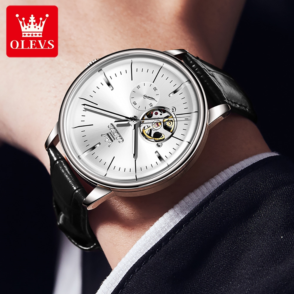 Relógios Masculinos OLEVS 6708 - Mens Mechanical Watch avaliação e preço