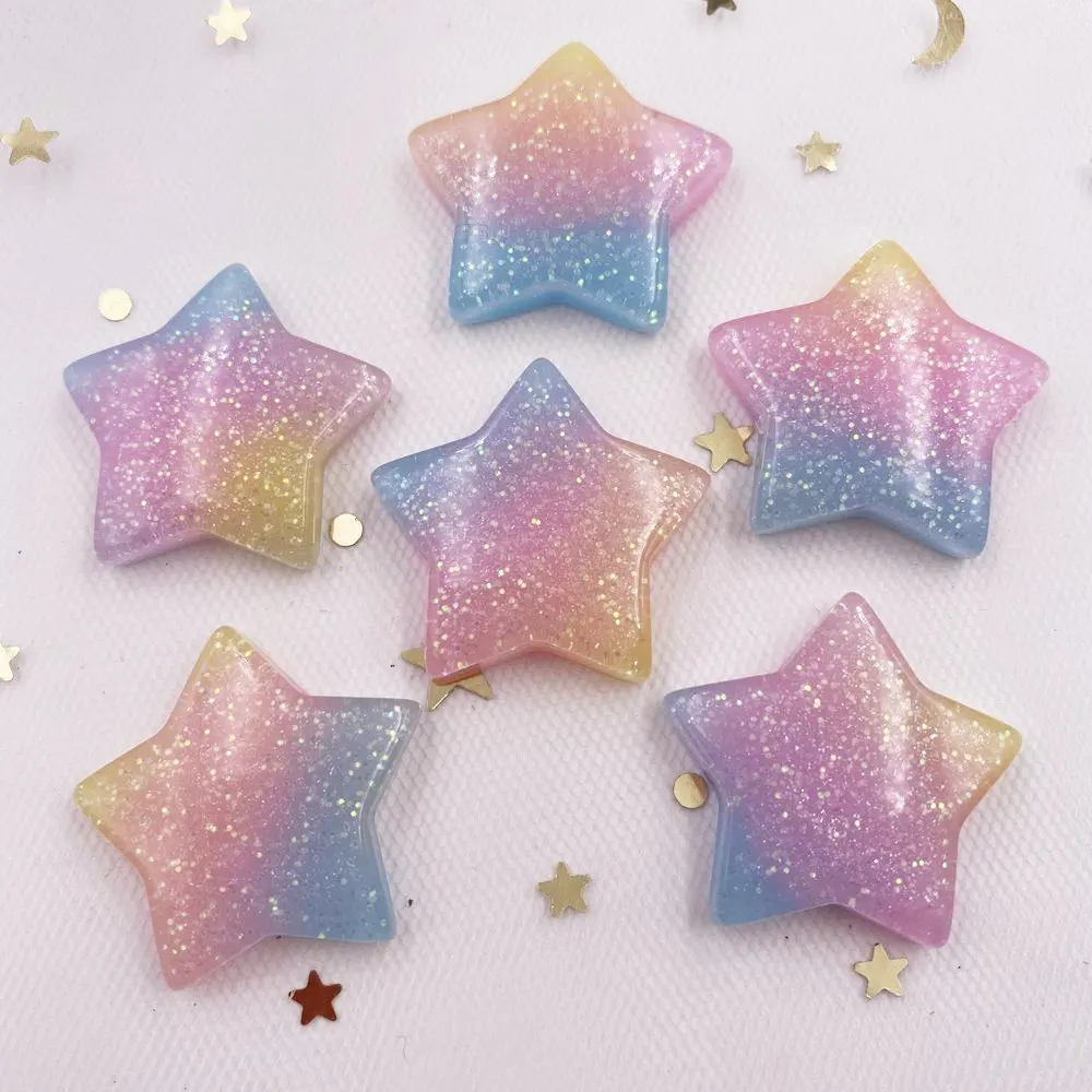 10 pçs glitter kawaii resina c - Paradise Jewelry & Watches Llc avaliação e preço