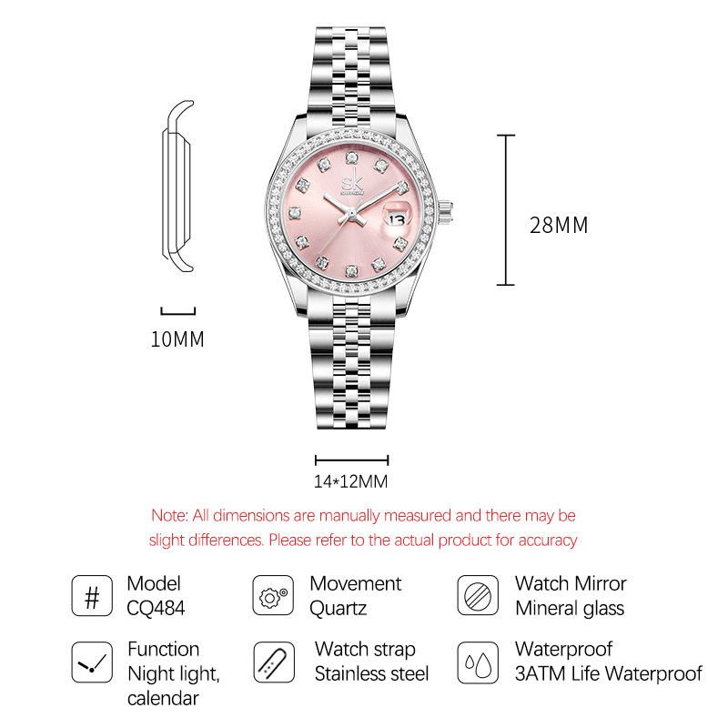 Relógio feminino elegante UTHA - Jewelry Diamond Watches avaliação e preço