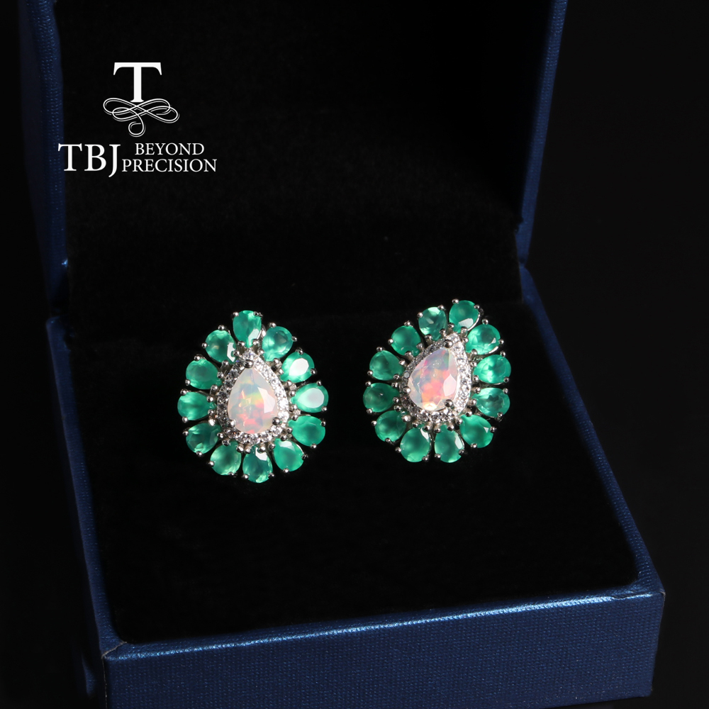 Brincos multipedras em forma d - Opal Earrings Dangle avaliação e preço