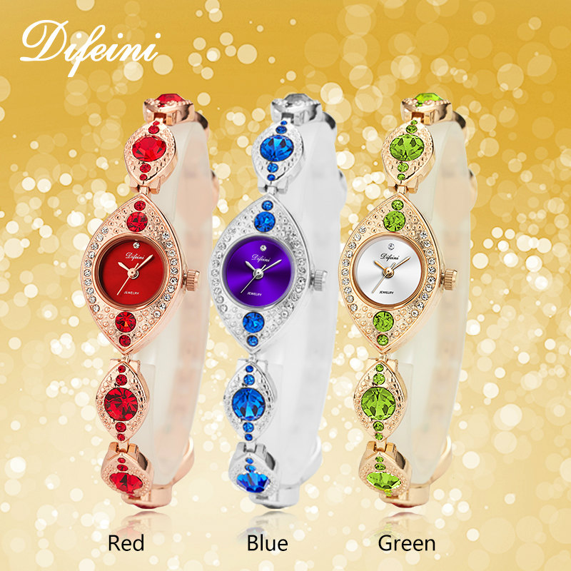Mulheres de luxo pulseira reló - Jewelry Clasp Watches avaliação e preço