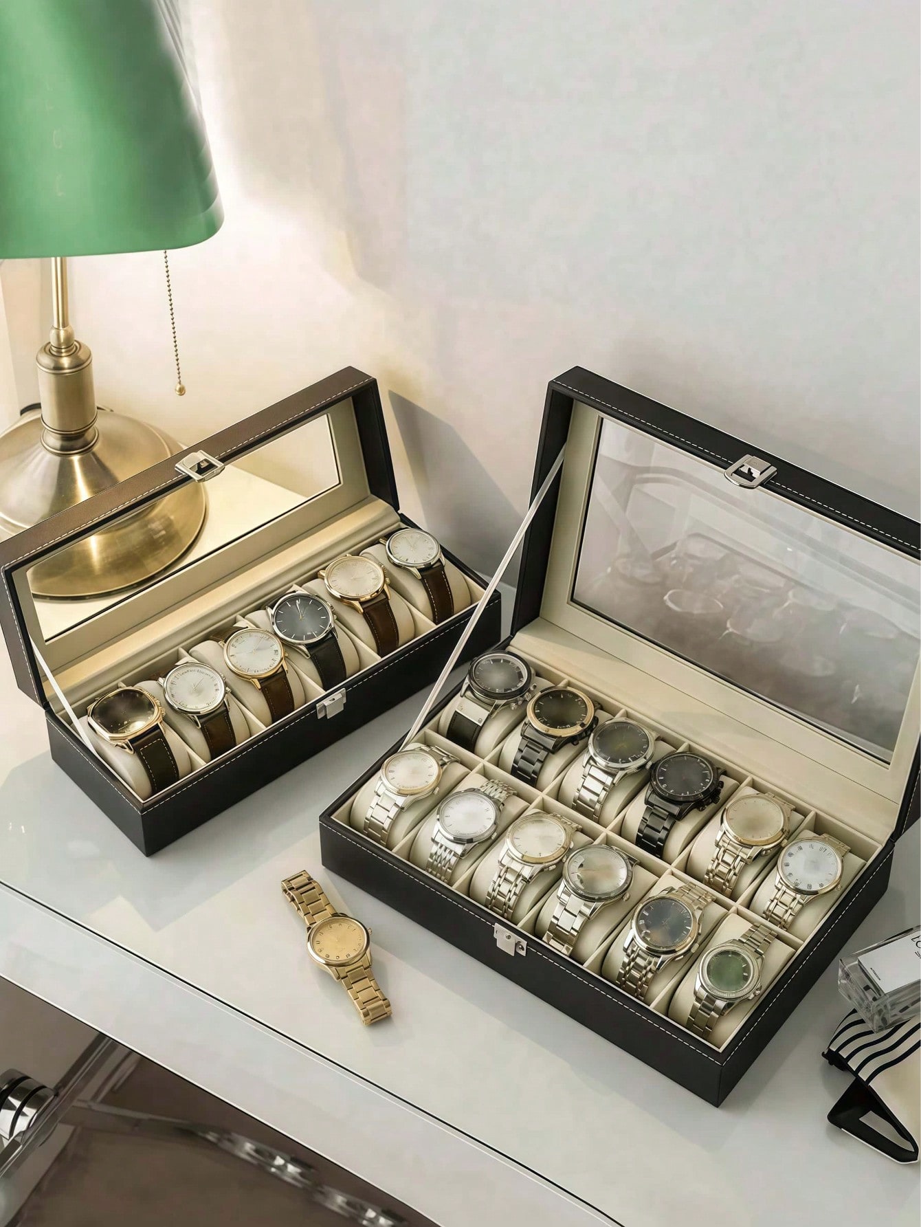 Caixa de Relógio de Couro com  - Jewels On Watches avaliação e preço