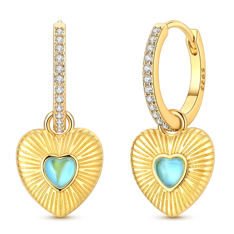 Brincos de argola com pingente - Opal Earrings Dangle avaliação e preço