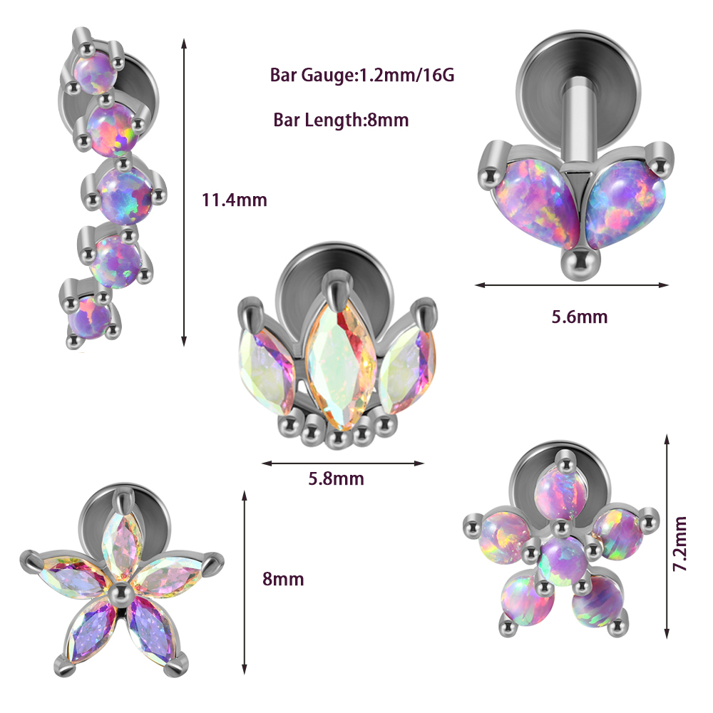 1 peça de aço inoxidável opala - Opal Earrings Dangle avaliação e preço