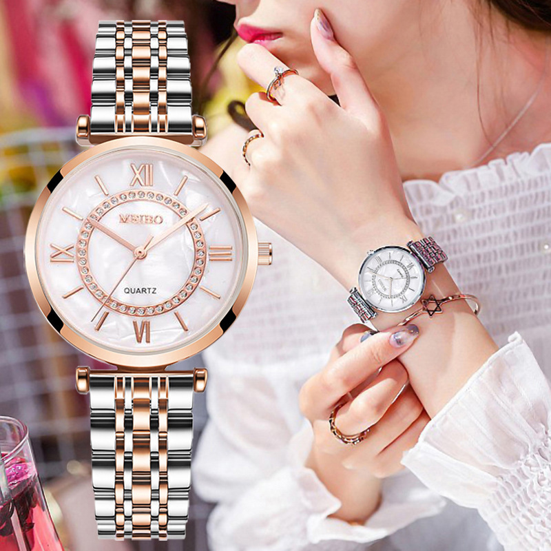Luxo cristal feminino pulseira - Jewelry Diamond Watches avaliação e preço