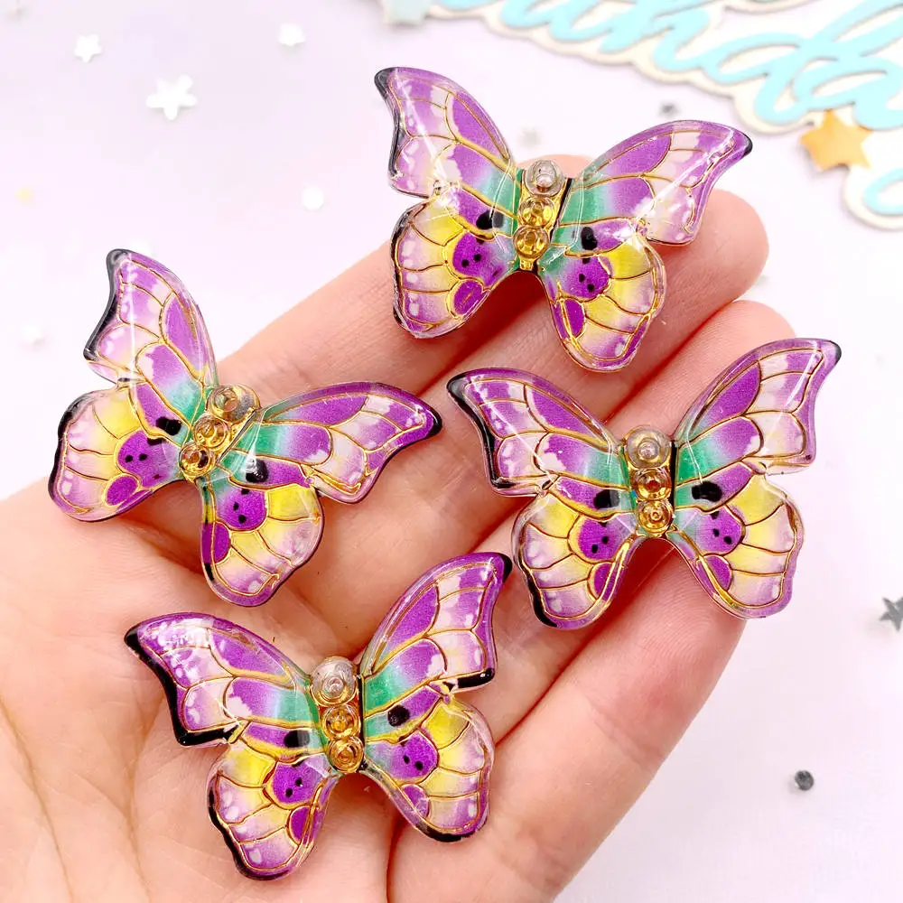 10 pçs colorido bonito borbole - Paradise Jewelry & Watches Llc avaliação e preço