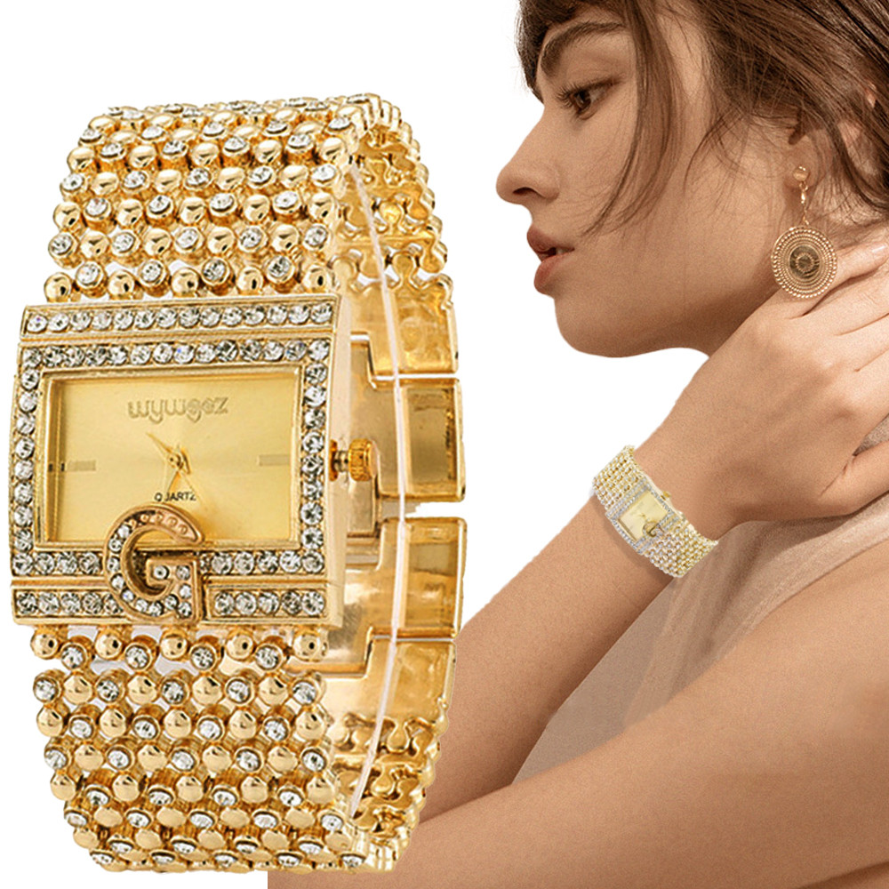 Relógios quadrados simples de  - Jewelry Diamond Watches avaliação e preço