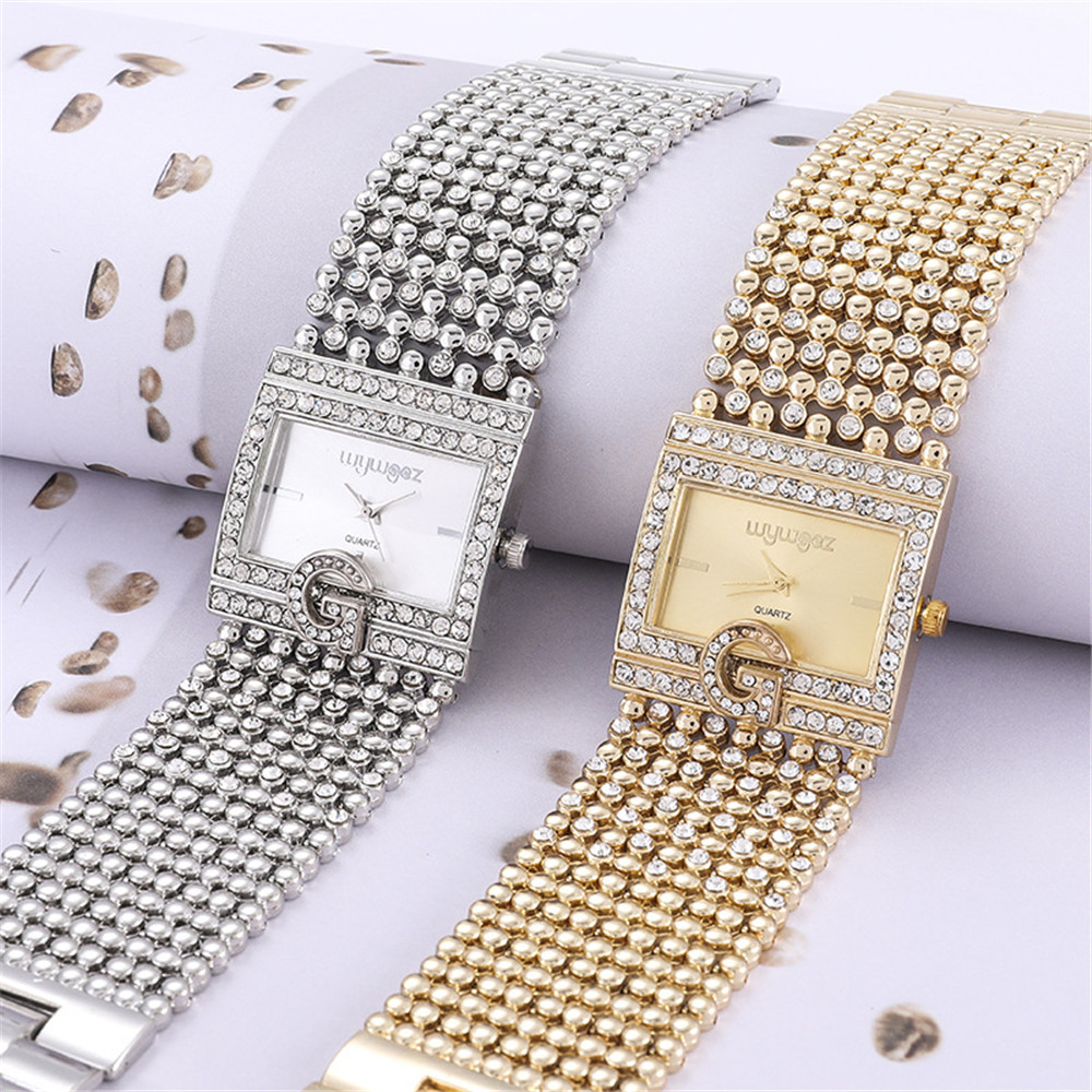 Relógios quadrados simples de  - Jewelry Diamond Watches avaliação e preço