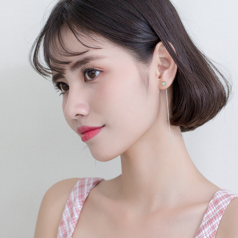 Modian-925 brincos de prata es - Opal Earrings Dangle avaliação e preço