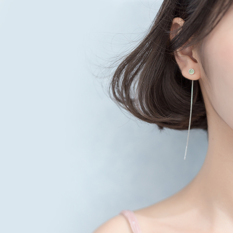 Modian-925 brincos de prata es - Opal Earrings Dangle avaliação e preço