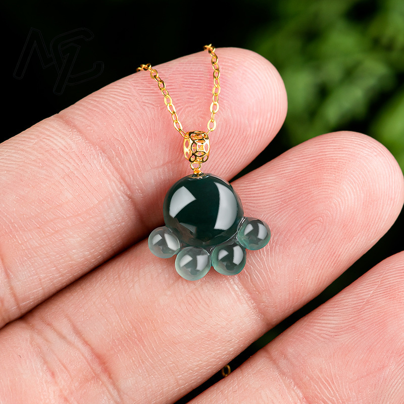 Colar com Pingente de Jade Nat - Jewelry & Watches Sp Z Oo Opinie avaliação e preço