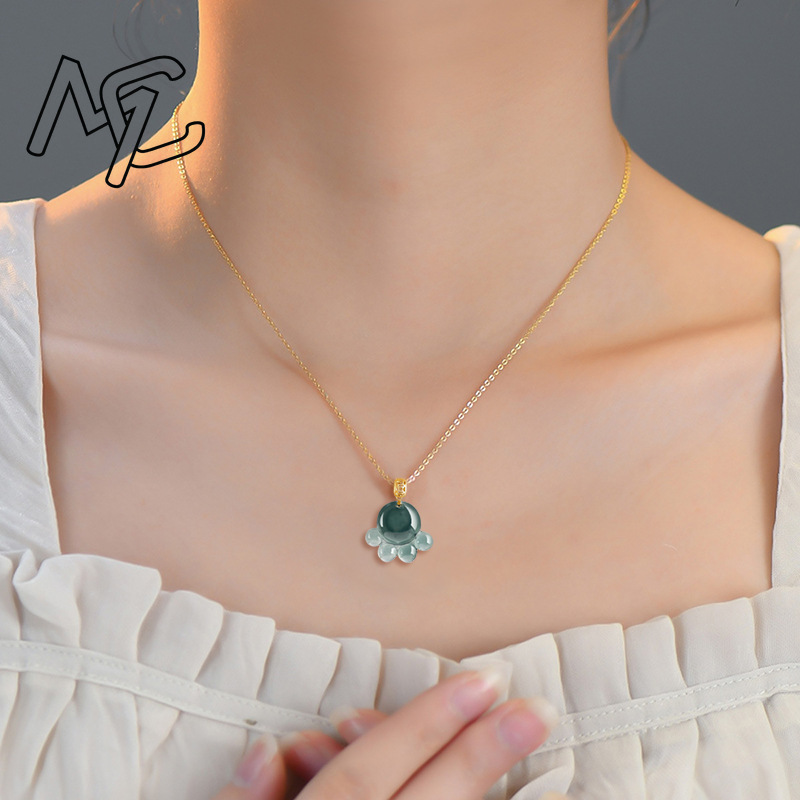 Colar com Pingente de Jade Nat - Jewelry & Watches Sp Z Oo Opinie avaliação e preço