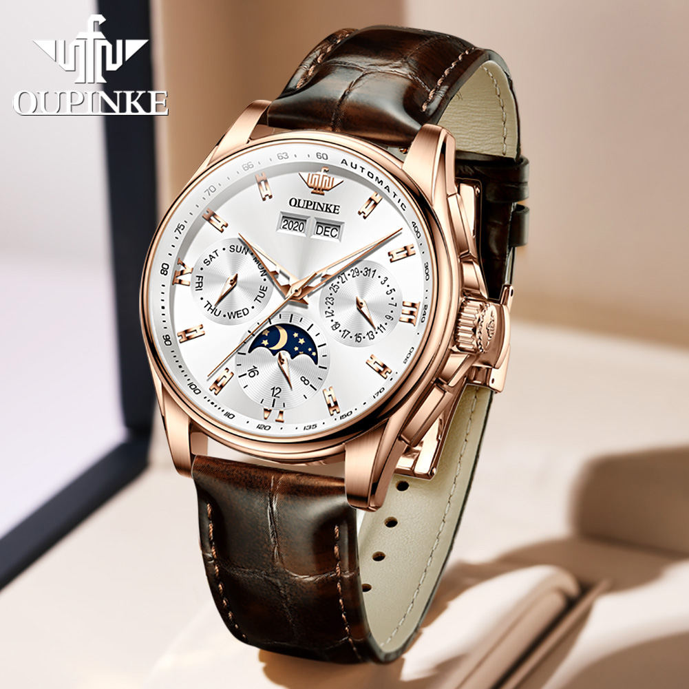 Oupinke relógios masculinos te - Mens Mechanical Watch avaliação e preço