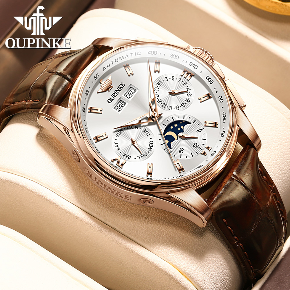 Oupinke relógios masculinos te - Mens Mechanical Watch avaliação e preço