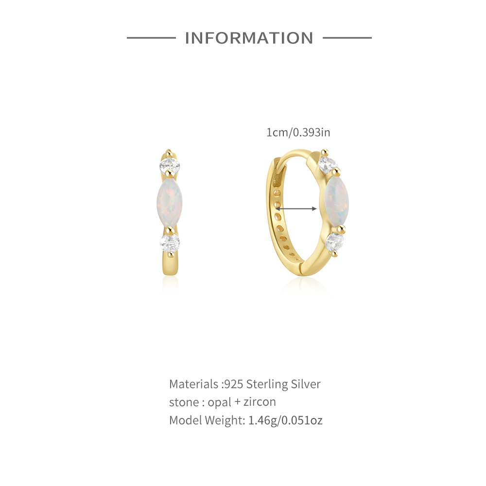 Canner 925 prata esterlina cav - Opal Earrings Dangle avaliação e preço