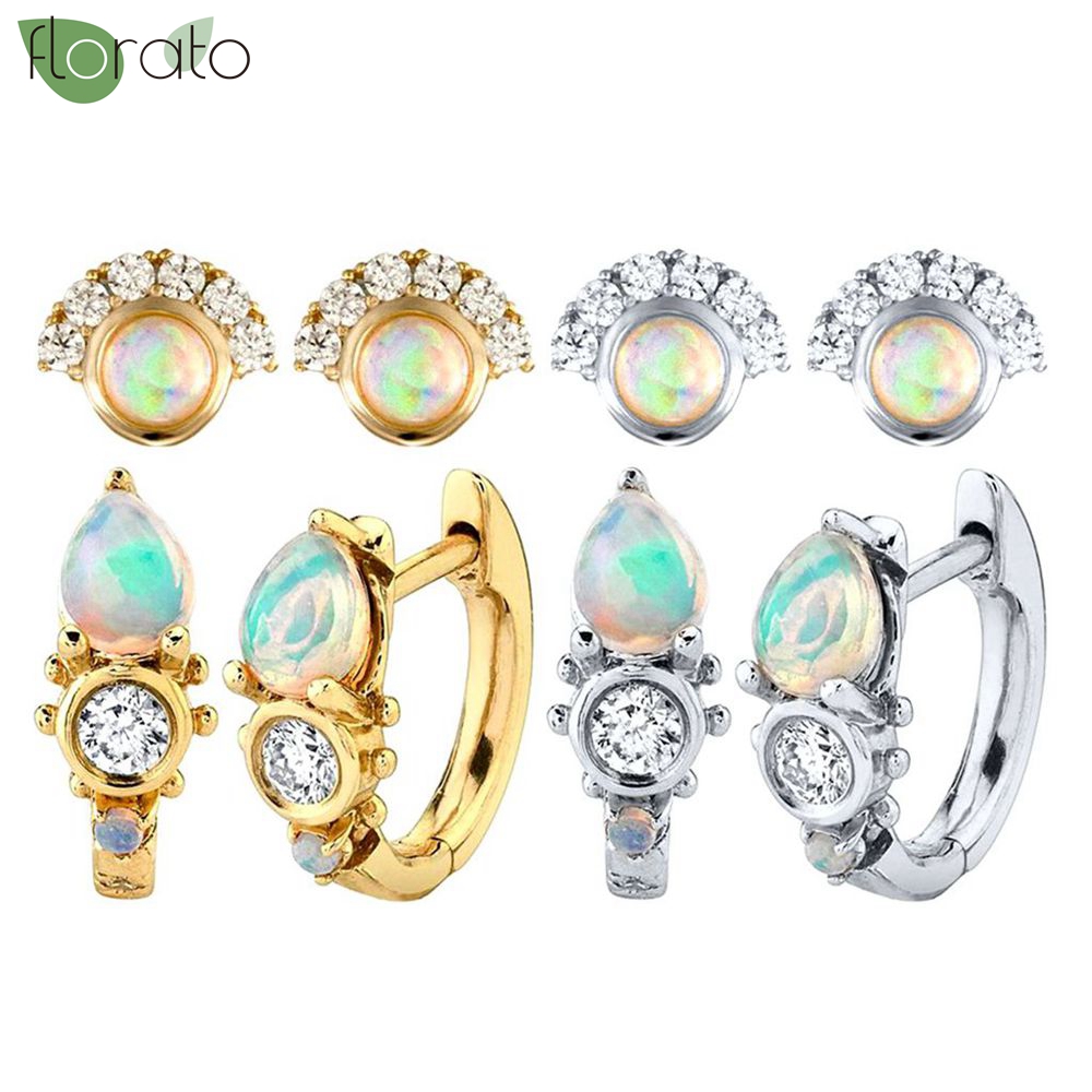925 prata esterlina agulha req - Opal Earrings Dangle avaliação e preço