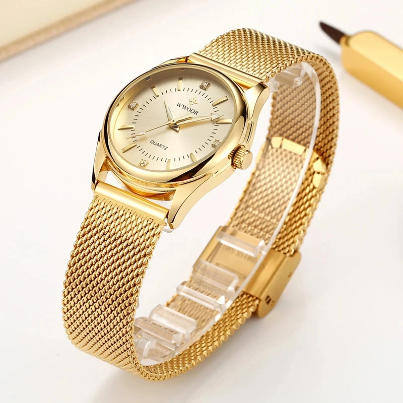 Wwoor marca de luxo vestido re - Jewelry Diamond Watches avaliação e preço
