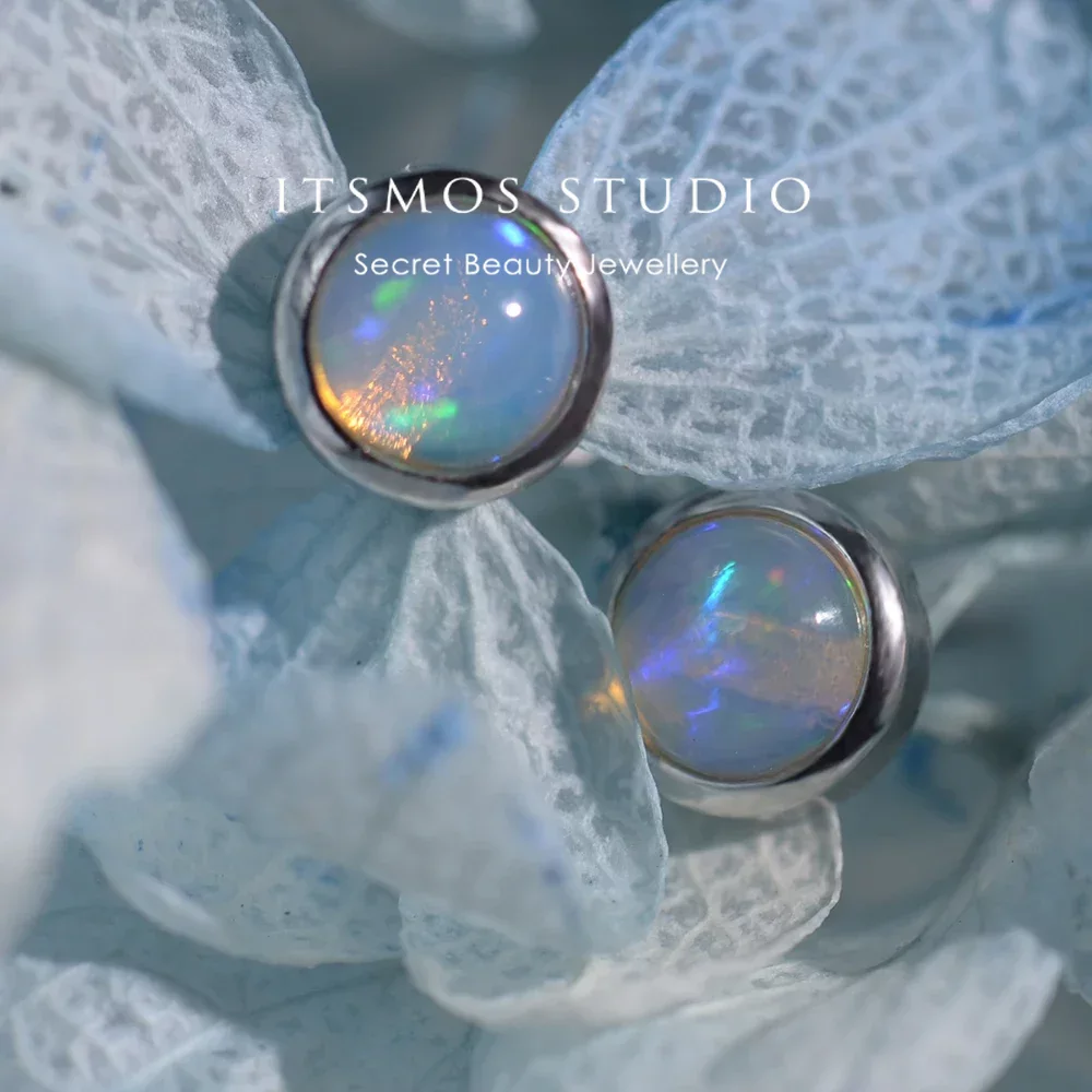 Itsmos pedra preciosa natural  - Opal Earrings Dangle avaliação e preço