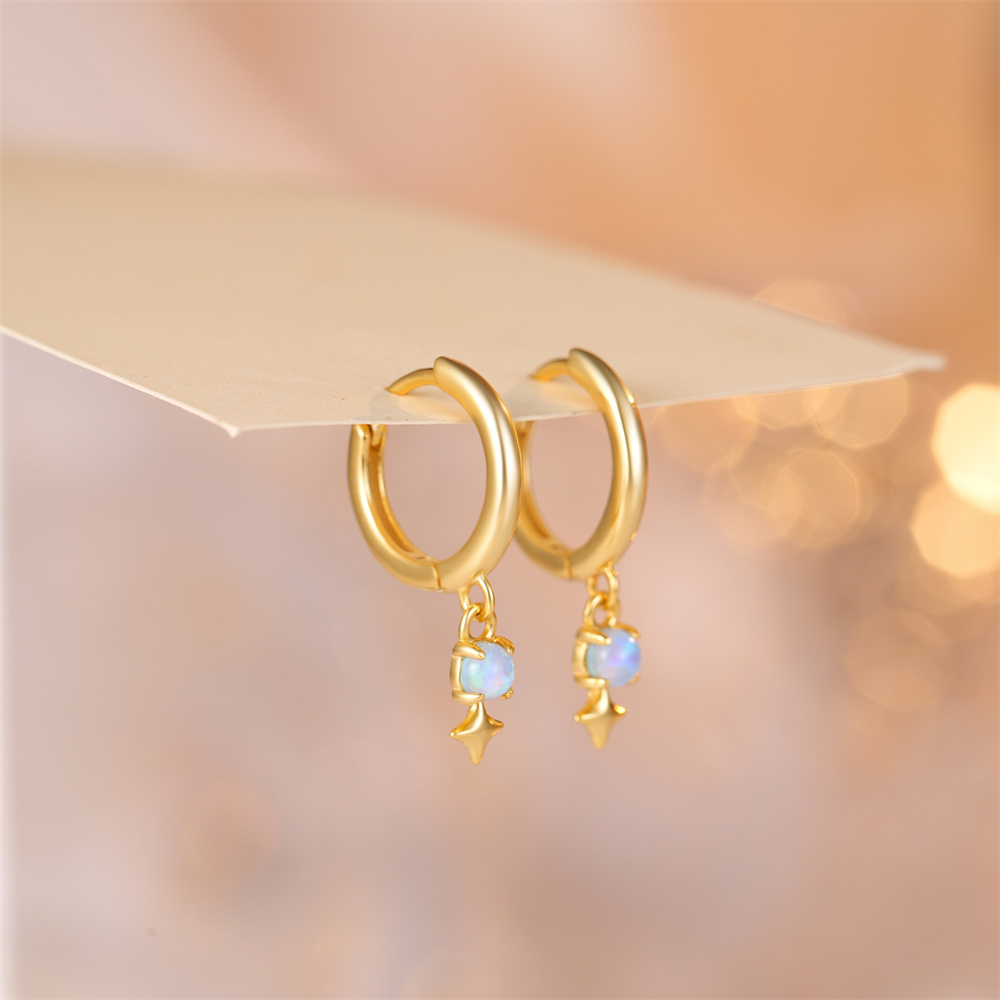 Roxi brincos de argola de opal - Opal Earrings Dangle avaliação e preço