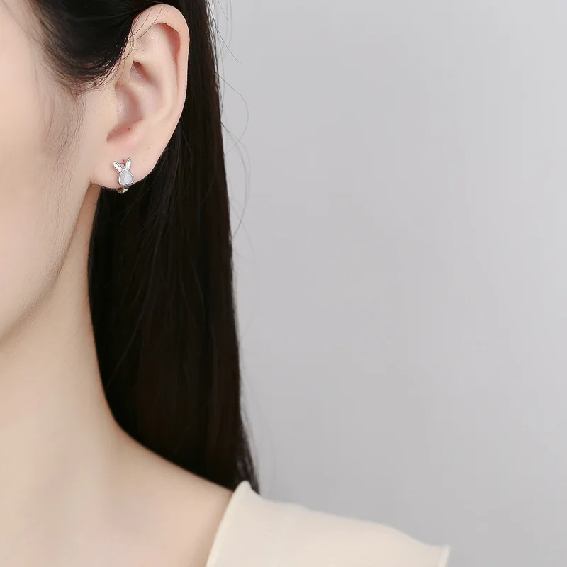 925 prata esterlina coelho opa - Opal Earrings Dangle avaliação e preço