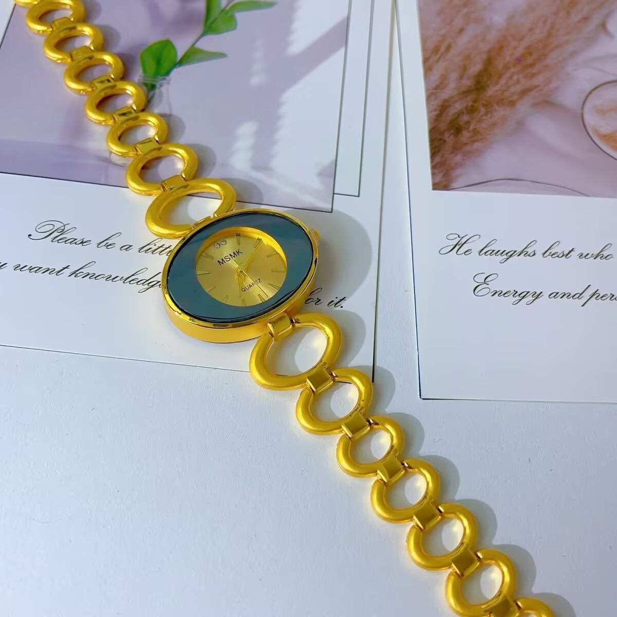 Novo relógio americano banhado - Jewelry Clasp Watches avaliação e preço